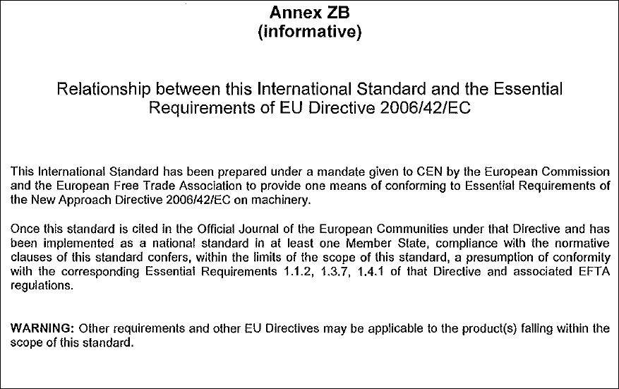 機械指令EN標準